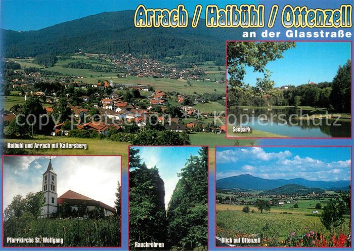 Arrach Panorama Haibuehl Kaitersberg Seepark Pfarrkiche Wolfgang