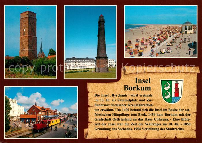 Borkum Alter Leuchtturm Neuer Leuchtturm Strandpromenade Bahnhof