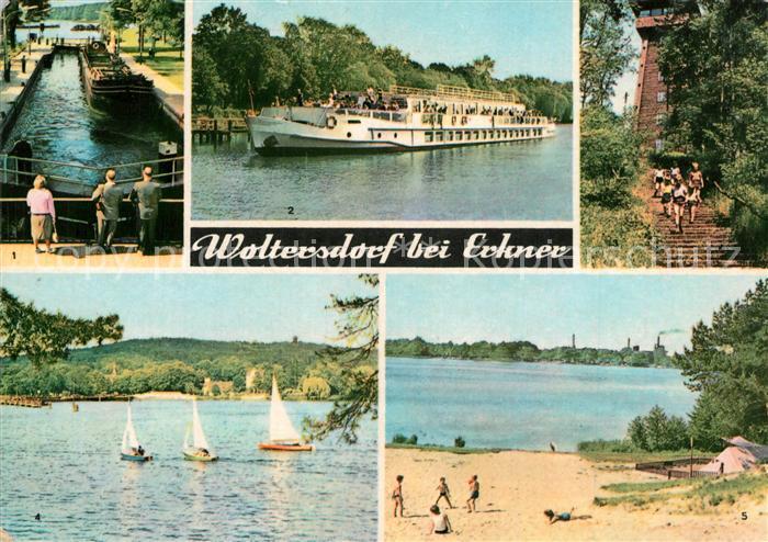 Woltersdorf Erkner Schleuse Luxusschiff Weisse Flotte Aussichtsturm Flakensee Ze