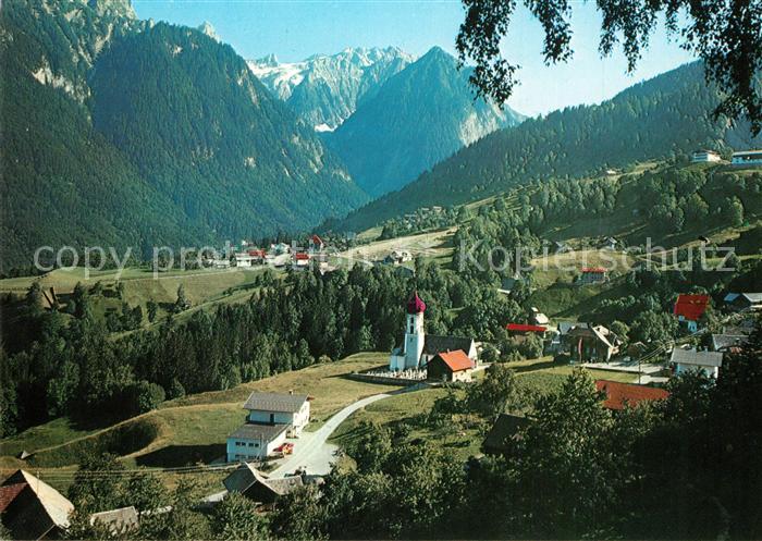 Buerserberg Vorarlberg Panorama Kirche