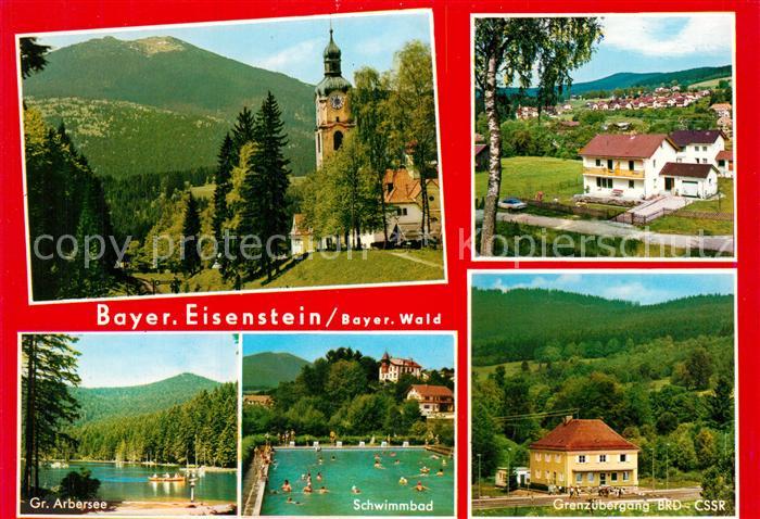 Bayerisch Eisenstein Grosser Arbersee Schwimmbad Grenzuebergang BRD CssR