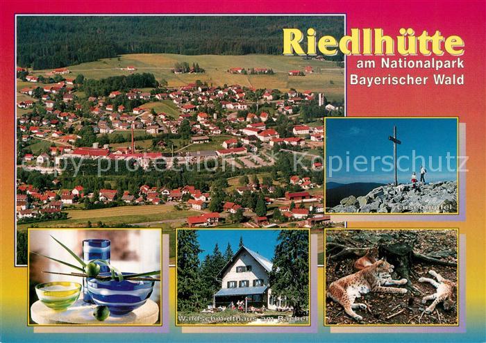 Riedlhuette Fliegeraufnahme Waldschmidthaus am Rachel