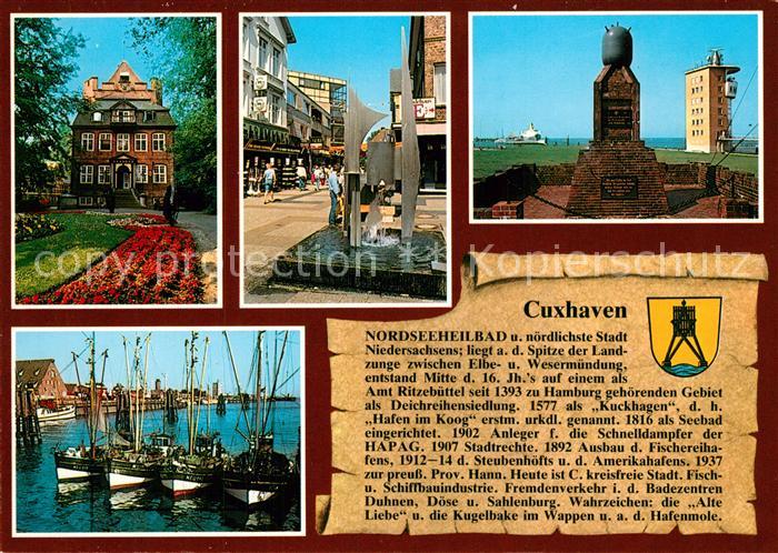 Cuxhaven Nordseebad Schloss Ritzebuettel Nordersteinstrasse Gedenkstaette Alte L