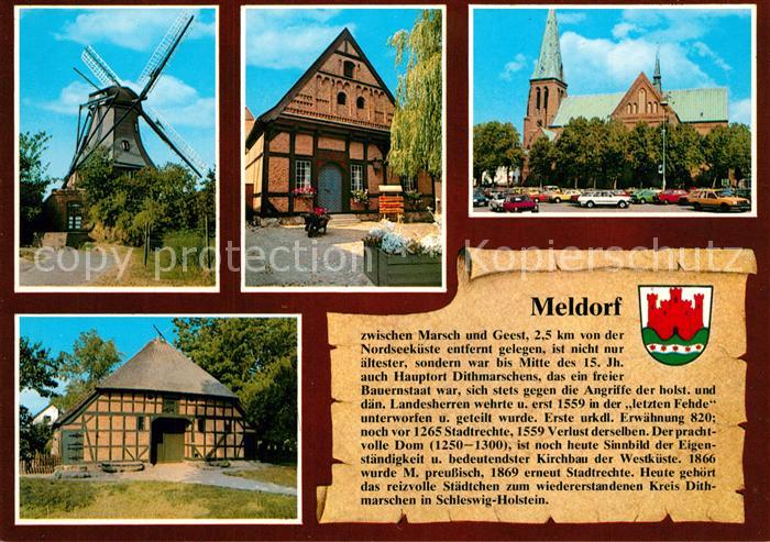 Meldorf Nordermuehle Fortuna 1863 Buergerhaus Dom Backstein Basilika