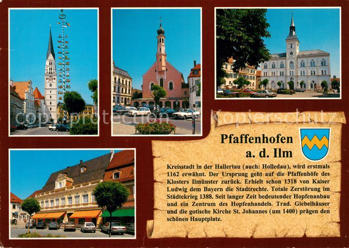 Pfaffenhofen Ilm Stadtpfarrkirche Sankt Johannis Spitalkirche Rathaus Bergmeiste