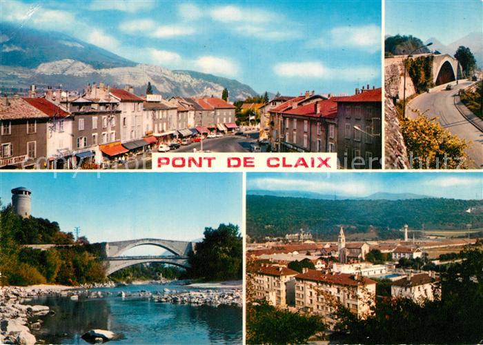 Pont-de-Claix Stadtansicht Bruecke Hafen