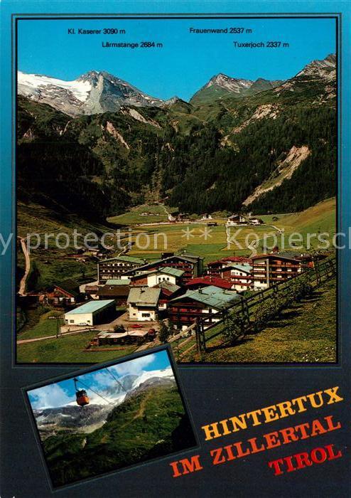 Hintertux Zillertal Panorama Bergkette