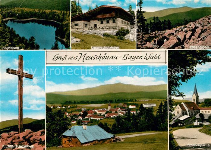 Neuschoenau Rachelsee Lusenschutzhaus Lusengipfelkreuz