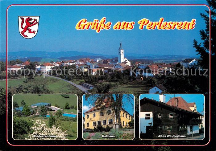 Perlesreut Panorama Baederzentrum Rathaus Altes Waldlerhaus