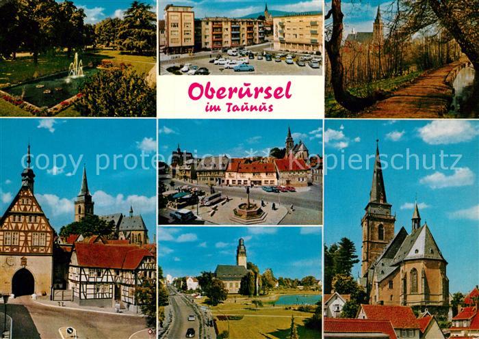 Oberursel Taunus Kirche Marktplatz Fachwerkhaeuser Stadttor