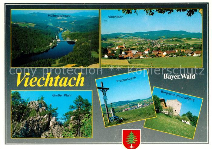 Viechtach Bayerischer Wald Fliegeraufnahme Hoellensteinsee Grosser Pfahl Burgrui