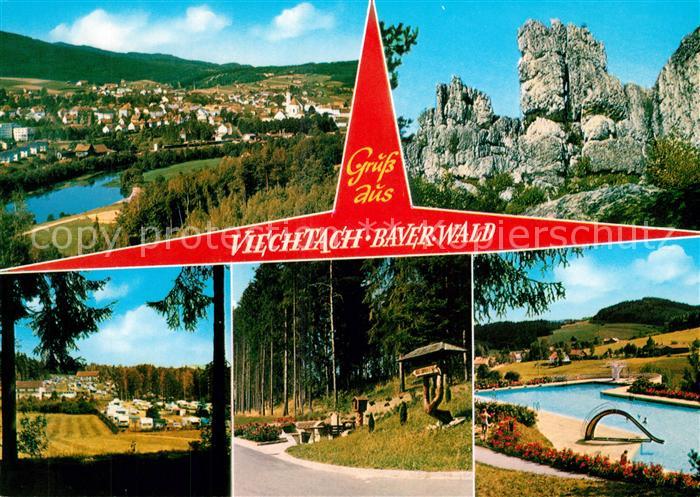 Viechtach Bayerischer Wald Panorama Pfahl Campingplatz Freibad