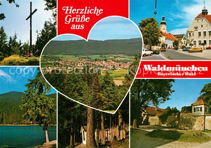 Waldmuenchen Gipfelkreuz Rathaus See