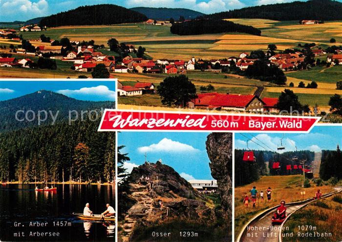 Warzenried Panorama Grosser Arber Arbersee Osser Hoher Bogen Rodelbahn