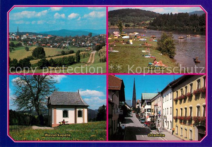 Wegscheid Niederbayern Rannasee Wasserkapelle Ortsmitte