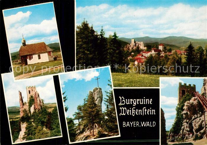 Regen Burgruine Weissenstein Kapelle
