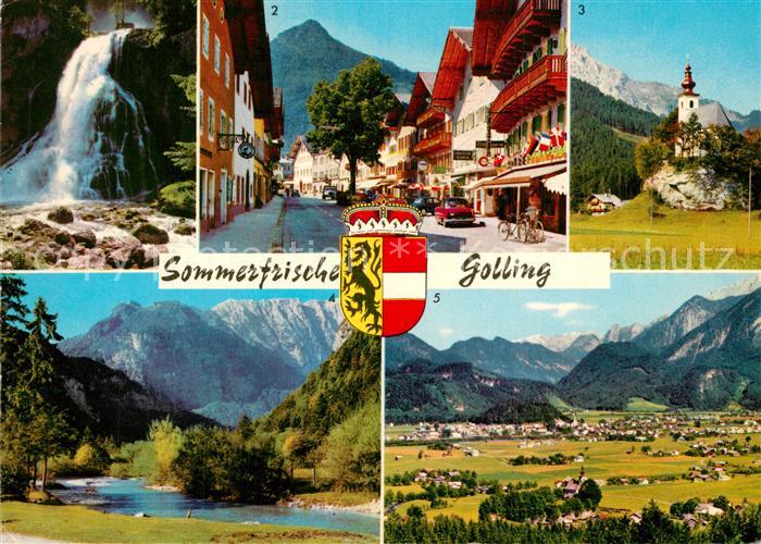 Golling Salzach Schwarzbach Fall Markt Kratzspitz Nikolaus Kirchlein Blumtautal