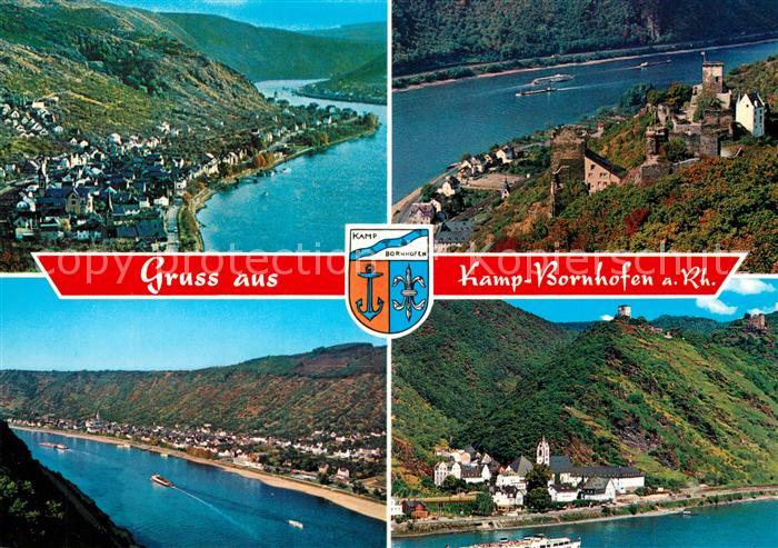 Kamp-Bornhofen Fliegeraufnahme Die feindlichen Brueder