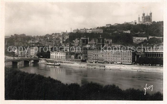 Lyon France Rive droite de la Saone quartier Saint Jean