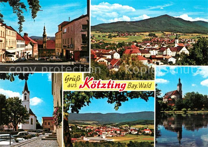 Koetzting Panorama Ortsansichten Kirche