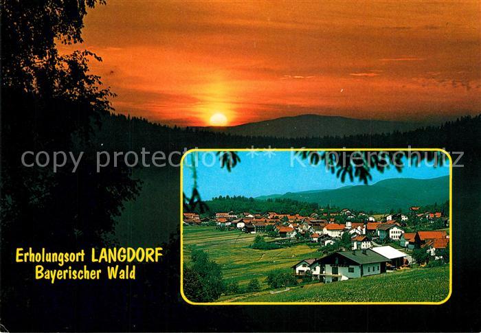 Langdorf Spiegelau Panorama Sonnenuntergang