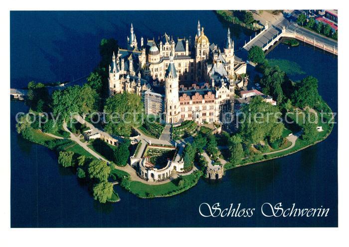 Schwerin Mecklenburg Fliegeraufnahme Schloss