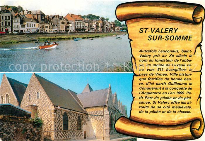 Saint-Valery-sur-Somme Ortsansicht Hafen Kirche Stadtmauer