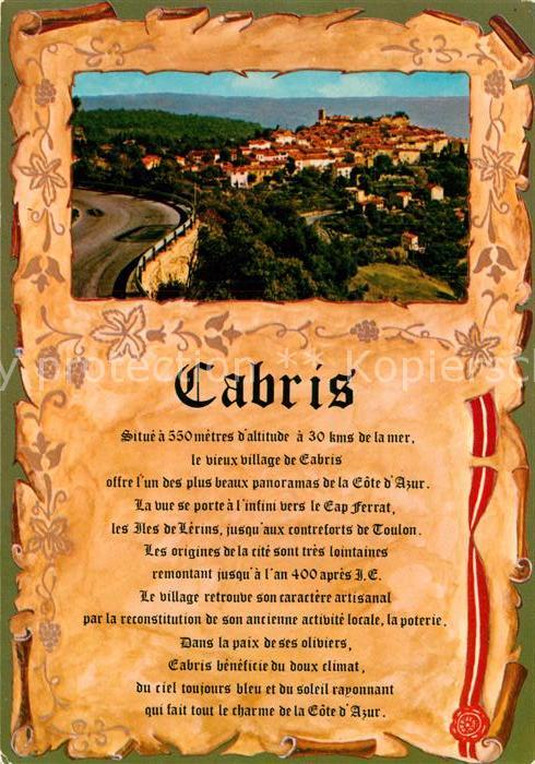 Cabris Panorama Chronik