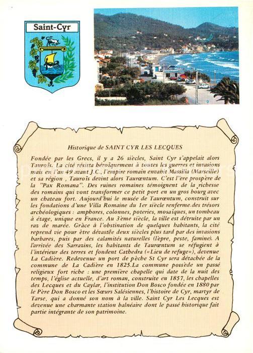 Saint-Cyr-sur-Mer Panorama Strand Chronik