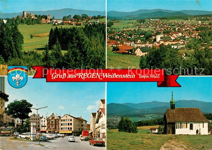 Weissenstein Regen Panorama Stadtansicht Kirche