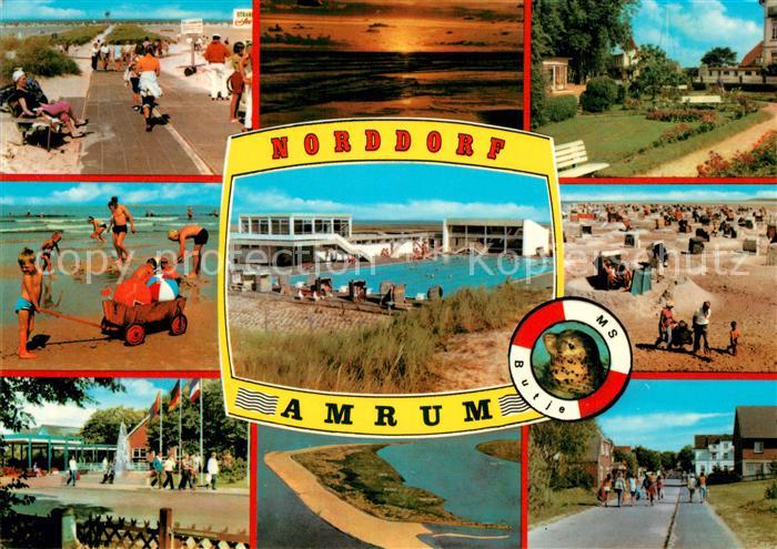 Amrum Strand Stadtansichten Abendstimmung