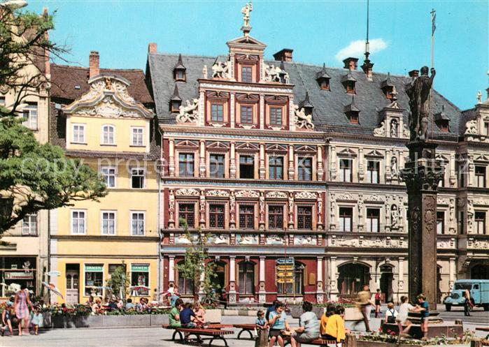 Erfurt Fischmarkt Roland Haus zum Breiten Herd Gildehaus