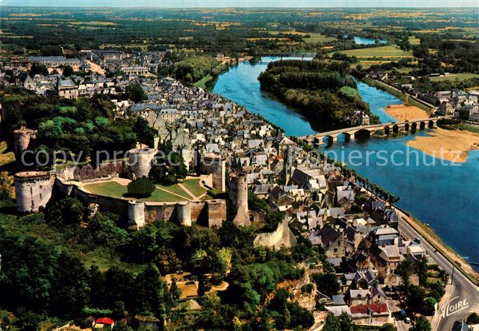 Chinon Indre et Loire Fliegeraufnahme Chateau