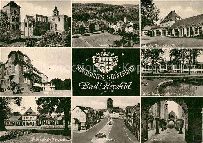 Bad Hersfeld Wandelhalle Marktplatz Stiftsruine Stiftsruine