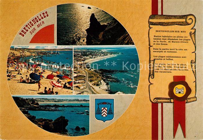 Bretignolles-sur-Mer Strand Fliegeraufnahme Chronik Abendstimmung