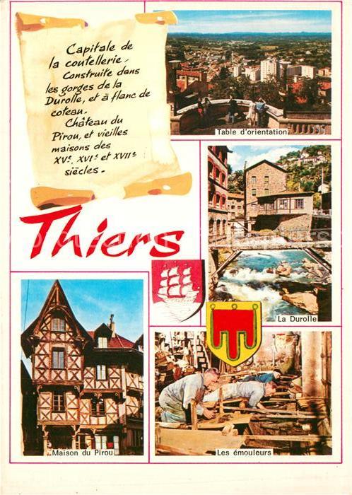 Thiers table d orientation  Durolle Maison du Pirou emouleurs Chronik