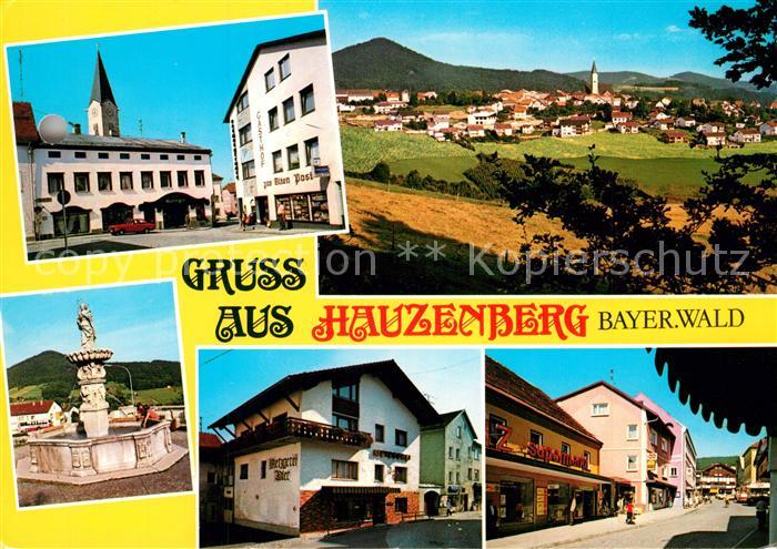 Hauzenberg Niederbayern Panorama Brunnen Ortsansichten
