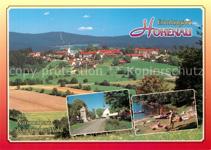 Hohenau Niederbayern Panorama Ortsansicht Liegewiese