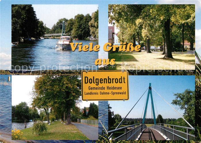 Dolgenbrodt Dorfaue Radfahrbruecke Dahme Ufer