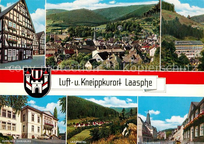 Laasphe Alter Winkel Kneippsanatorium Kurklinik Emmaburg Koenigstrasse