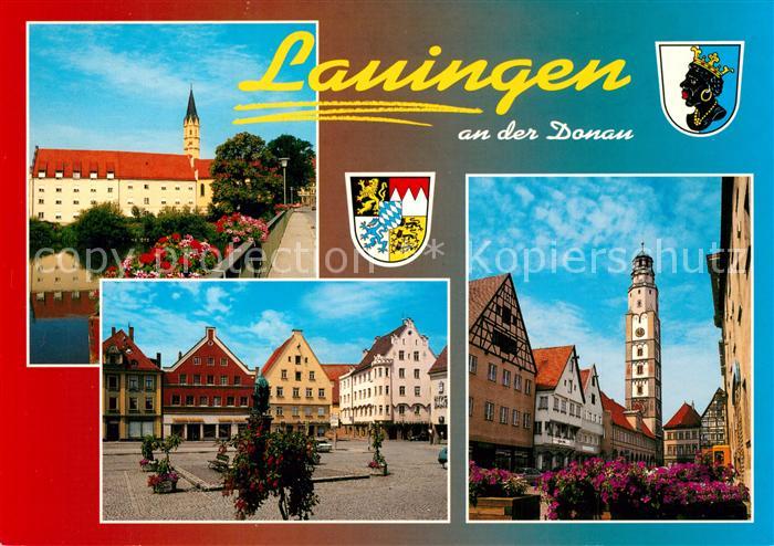 Lauingen Donau Schloss Stadtansichten