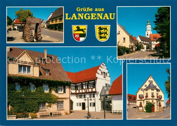 Langenau Wuerttemberg Rathaus Kirche Stadtansichten Denkmal