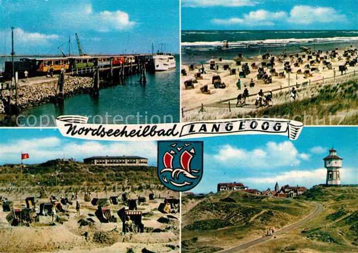 Langeoog Nordseebad Strand Duenen Leuchtturm Inseleisenbahn