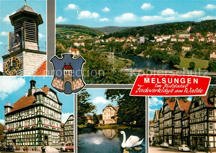 Melsungen Fulda Kaiserau Stadtwald Fachwerk Rathaus Bartenwetzer Jagdschloss