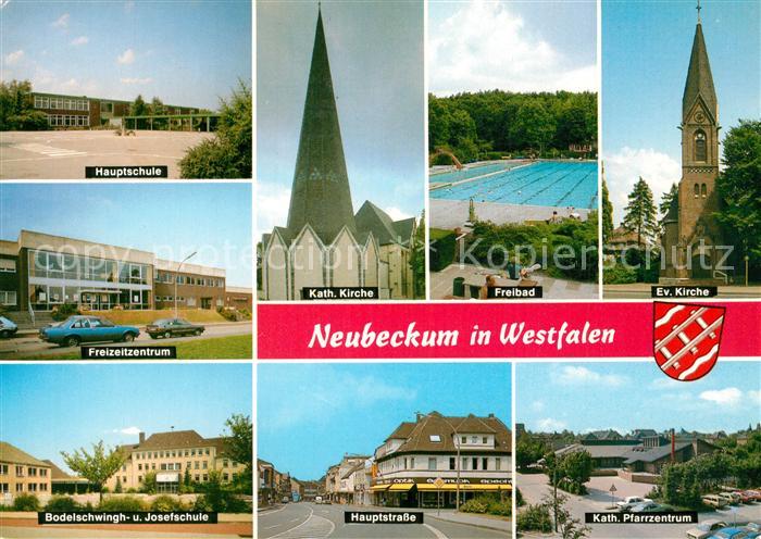 Neubeckum Hauptschule Katholische Kirche Freibad Freizeitzentrum