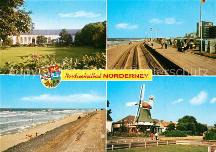 Norderney Nordseebad Strand Muehle Uferpromenade