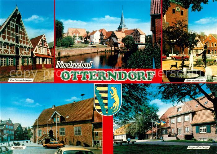 Otterndorf Niederelbe Fachwerkhaus Utroper Jugendherberge Rathaus