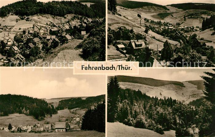Fehrenbach Thueringer Wald Panorama Teilansichten