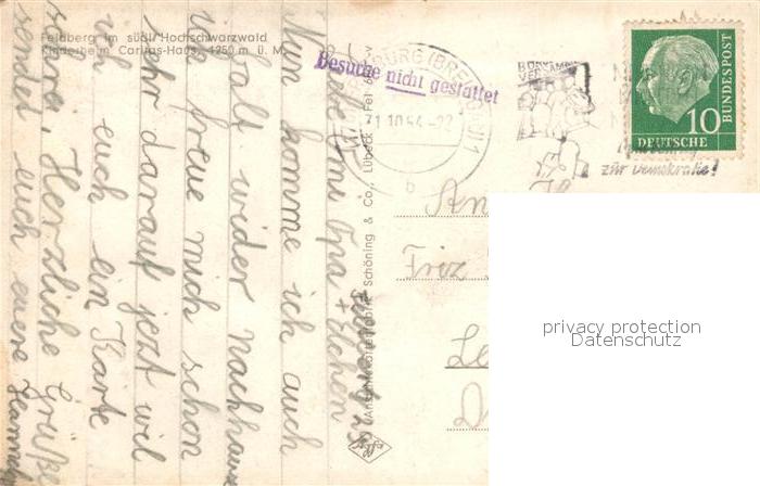 Feldberg Schwarzwald Feldberghaus Bismarck Denkmal Titisee Feldberger Hof Kinder – Bild 2