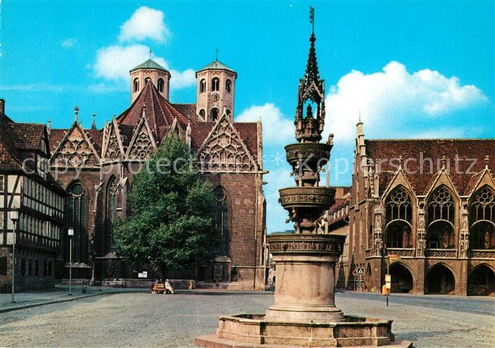 Braunschweig Altstadtmarkt mit Martinikirche und Marienbrunnen